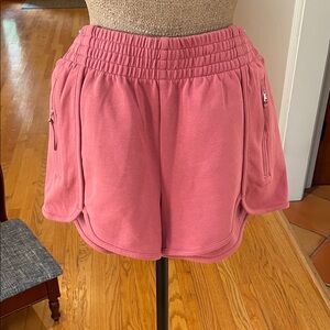 Women's Red Casual Shorts